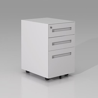 thin edge 3 drawers metal_3d model